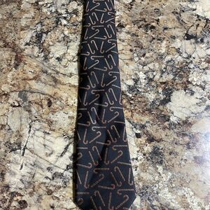 Black and Red Patterned Men's Tie